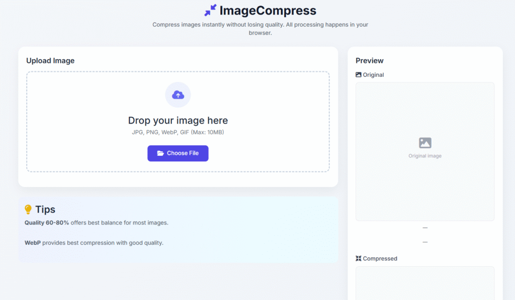 online image compressor without quality loss