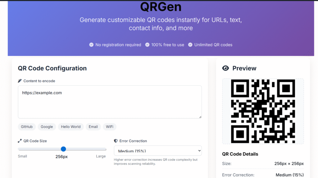 Free QR Code Generator Online