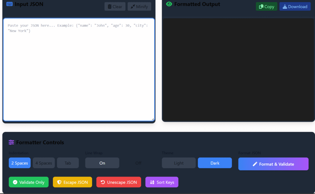 JSON Formatter Online