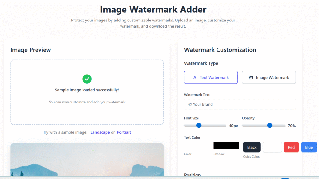 Image Watermark Adder