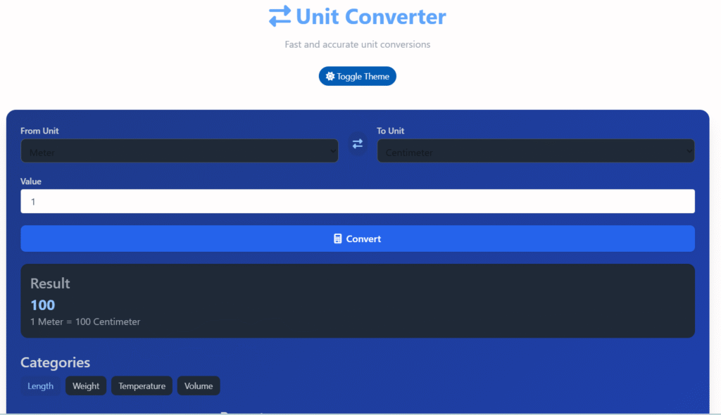 Unit Converter Online