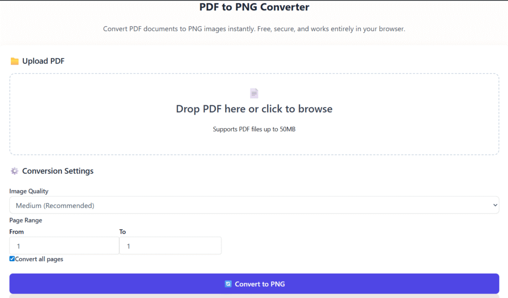 PDF to PNG online free